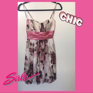 Floral Mini Pink Dress